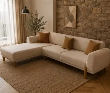Bohem Köşe, taş duvarlı salonda